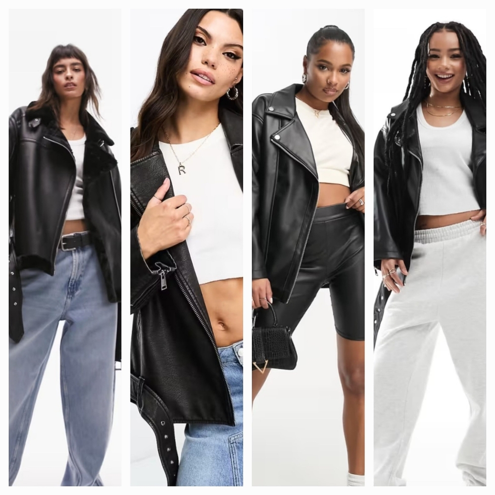 ASOS Oversized Moto Jacket - Picture 5 of 15